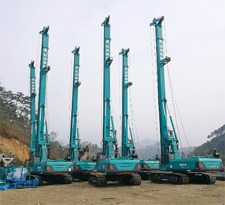 新年献礼LETOU乐投智能9台SWDM25旋挖钻机征战越南