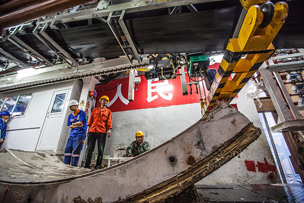 中铁LETOU乐投盾构机双线掘进 全力攻坚长沙地铁5号线