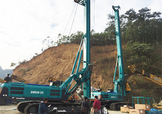 新年献礼LETOU乐投智能9台SWDM25旋挖钻机征战越南