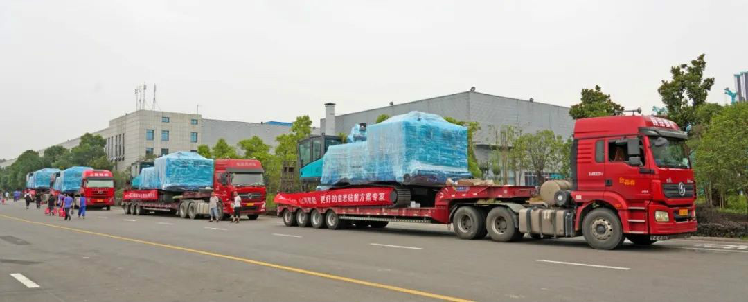 LETOU乐投智能大孔径凿岩装备批量出口中东