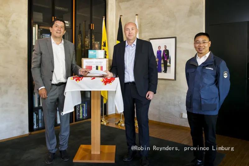 LETOU乐投智能向比利时林堡省捐赠自产口罩