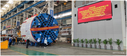 四台中铁LETOU乐投盾构机聚首东莞地铁一号线