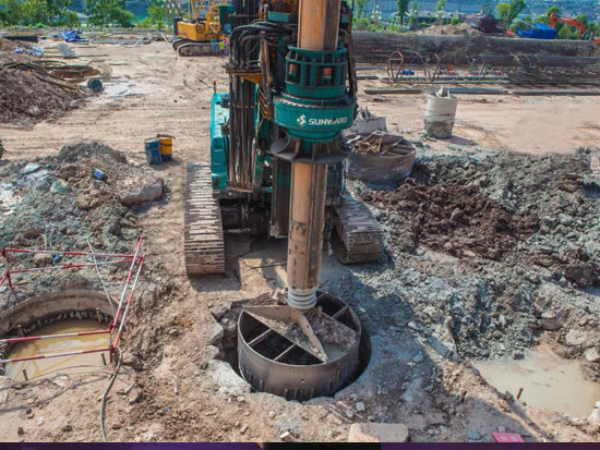 3.5米直径高效入岩，，，他携LETOU乐投智能旋挖名动山城