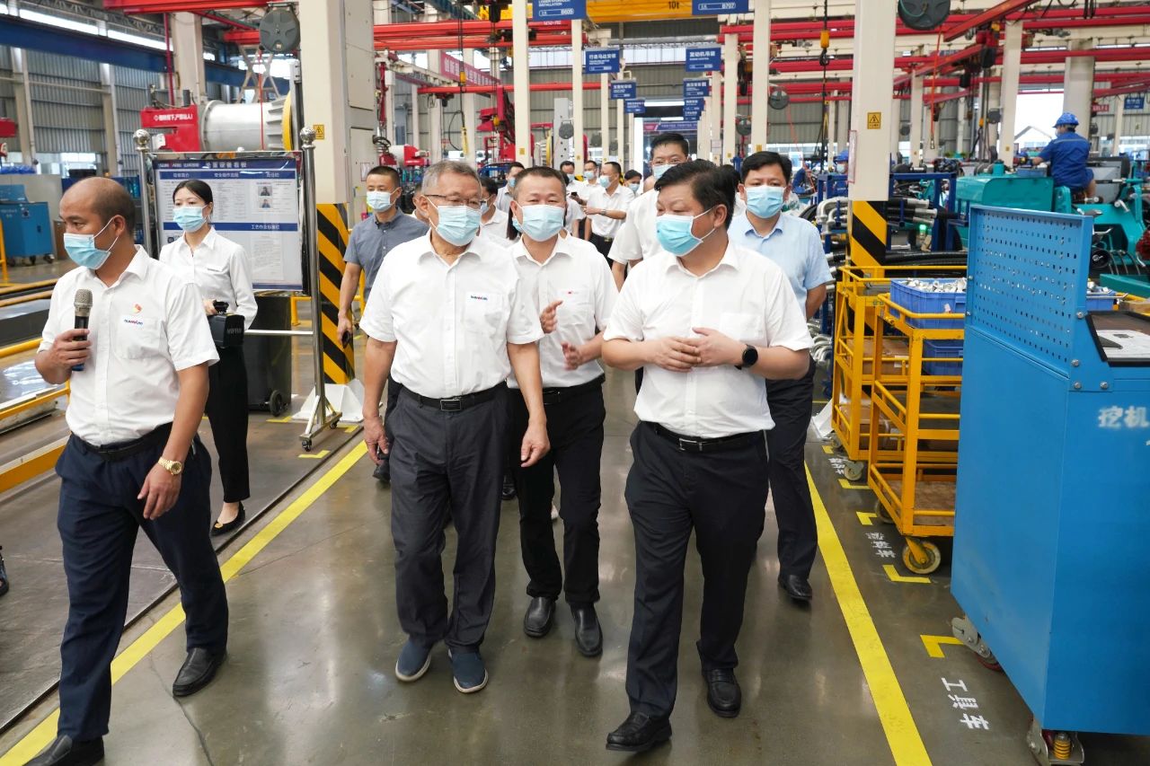 长沙县委书记付旭明调研LETOU乐投智能