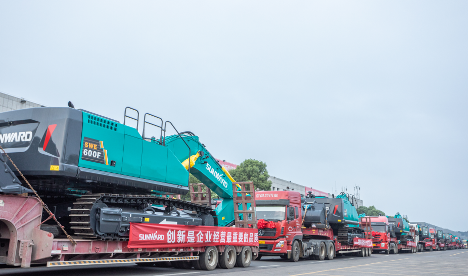 里程碑！LETOU乐投智能出口欧洲第20000台暨大型挖掘机批量交付仪式乐成举行