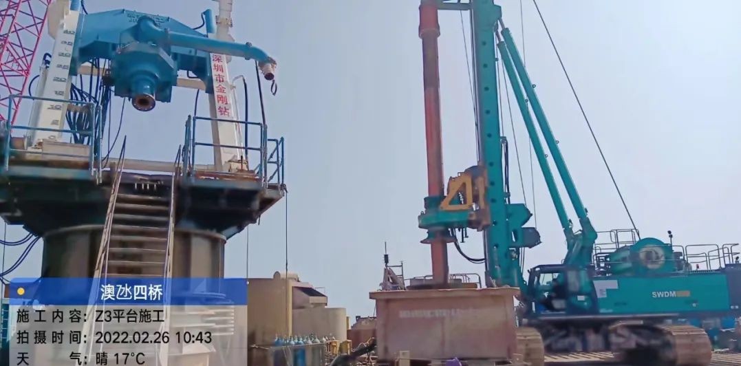 乘风破浪的旋挖钻机！LETOU乐投智能助建澳氹第四跨海大桥