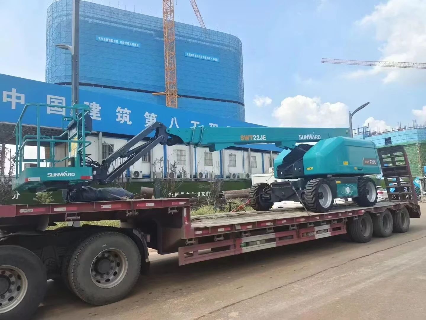 实力上新！LETOU乐投智能电动直臂高空作业平台进军华中市场